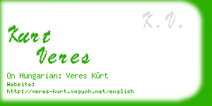 kurt veres business card